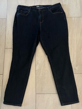 Old Navy Dark Blue Ankle Skinny Jeans Ladies Size 18